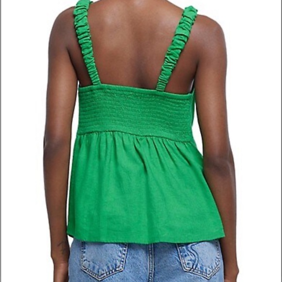 Stylish easy-breezy look green top from River Island - Size 14 - Picture 7 of 7